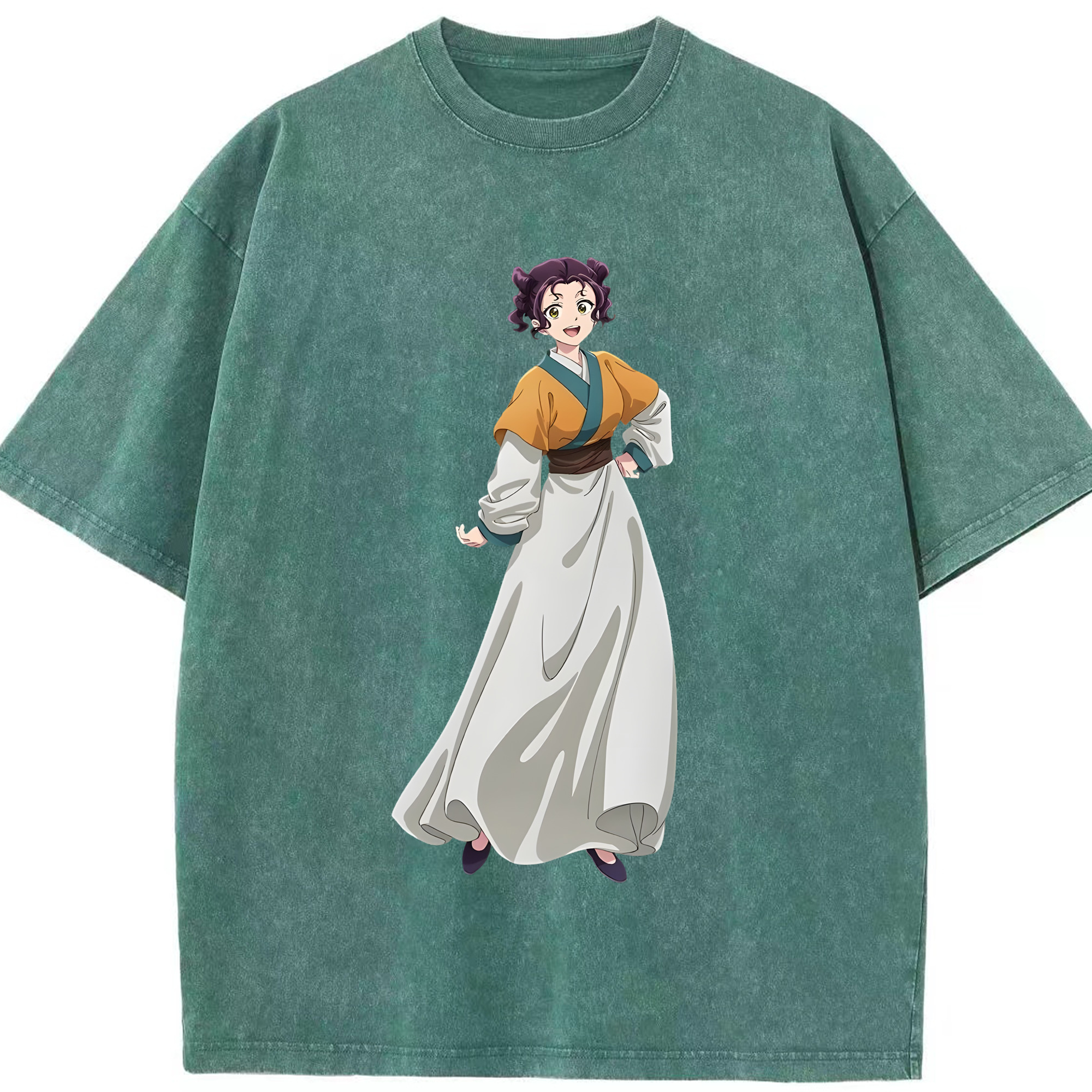 （画像用） 薬屋のひとりごと The Apothecary Diaries 綿100% ヴィンテージ風 半袖Tシャツ（フロントプリント）